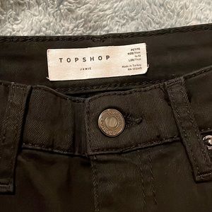 Black Topshop skinny jeans